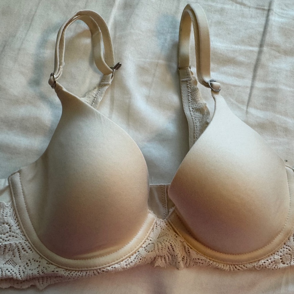 Aerie Sunnie Bloom Lace Trim Full Coverage Lightly Lined Bra